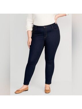 18 Tall • Old Navy • Mid-Rise Pop Icon Skinny Jeans - Dark Wash 144